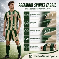 Uniforme de Fútbol Personalizado con Nombre del Jugador, Transpirable y de Secado Rápido, Ropa Deportiva para Equipos de Fútbol