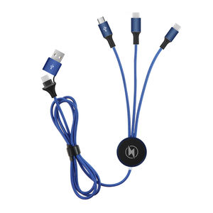 Vendita calda 3 in 1 ricarica rapida Micro USB tipo C cavo dati in rame puro con Logo LED in Nylon intrecciato cavo del caricatore del <span class=keywords><strong>telefono</strong></span> cellulare - Product Image 4