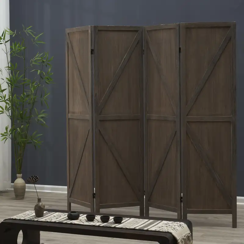 Kunden spezifische Möbel hochwertige Raum trenner Trennwände antike paravent Holz schirm Raumteiler