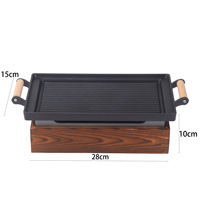 Barbecue portable au charbon de bois, four domestique antiadhésif, outils de cuisson, réchaud à alcool pour table à manger intérieure, camping, barbecue