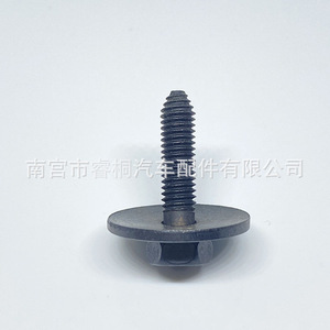 Tornillo autorroscante para guardabarros de coche Shuangxuan M6x23 con cabeza hexagonal, arandela y clip, de acero, uso general - Product Image 2