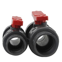 1,5 Zoll Wasser versorgung PVC Double Union Kugel hahn für Pool armatur