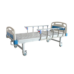 Cama de Hospital ORP-BM11B Manual con Respaldo de Función Única, Barandilla Metálica, Práctica, Multifuncional y con Ruedas Silenciosas - Product Image 1