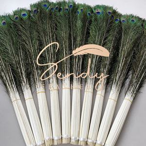 90-100cm natürliche Pfauenfeder Schwanz indische Federn Karneval Zubehör Handwerk Feder Kostüm Tanz Festival Bühnen performance - Product Image 1