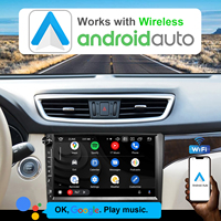 Autoradio multimédia universel Android Auto CarPlay avec écran capacitif de 9 pouces, GPS intégré, DSP, WIFI, BT, FM, 4+64G, lecteur vidéo USB pour voiture