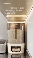 Seau à riz en plastique minimaliste moderne, hermétique, anti-insectes, anti-humidité, récipient de stockage alimentaire