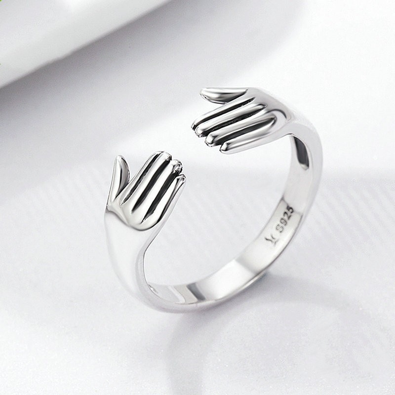 Hand Shaped Rings Stylish Adjustable Jewelry for All