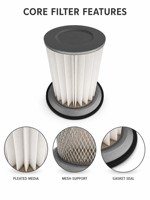 Filtre à cartouche à bride de 320 mm pour silo à ciment, élévateur à grains, dépoussiéreur pour le travail du bois, haute efficacité, plissé
