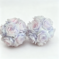 Perles en argile en forme de rose lumineuses et changeantes de couleur, 20 mm, perles fantaisie pour stylos à perles, fabrication de bijoux DIY