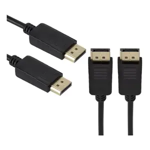Câble DisplayPort mâle vers mâle 1,8 m, alternative HDMI haute vitesse pour ordinateur portable, lecteur DVD, home cinéma 1080p, conducteur en cuivre - Product Image 1