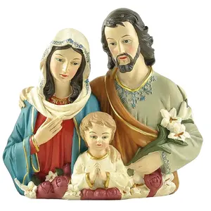 Wholesale Resin 4.5 Inch Religious Nativity Set Holy Family Statue Crafts