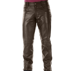 <b>Men</b> <b>Leather</b> Fashionable <b>Pants</b> Casual Slim Fit Long Leg Design For <b>Men</b> Outdoor Streetwear And Daily Wear <b>Leather</b> <b>Pants</b> - Product Image 1