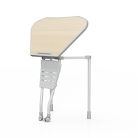 Table éducative en acier moderne pour les salles de formation universitaire et les bibliothèques