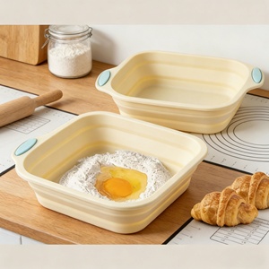 Plateau de levage pliable en silicone de qualité alimentaire pour la cuisson du pain, rangement facile et fermentation efficace, outil de pâtisserie - Product Image 5