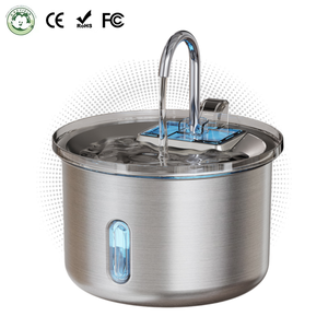 स्टेनलेस स्टील के अनुकूल पालतू पानी का फव्वारा चार्ज स्वचालित डिस्पेंसर ठोस डिजाइन फिल्टर बिल्लियों कुत्तों के लिए बड़ी क्षमता - Product Image 1