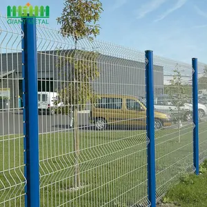 Made In China Welded Galvanized Wire Metal Trellis 3d Curled Mesh Panel Fence Frame Price