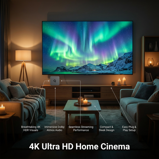 Newest 4K UHD Q1 ATV Smart TV Box Android 10.0 Allwinner H313 Quad Core TV Box 2.4G+5G WiFi BT 1GB+8GB 2GB+16GB Home Set Top Box