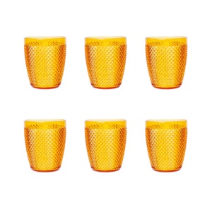 Set di 6 Bicchieri in Plastica Gialla Excelsa Diamond da 40 Cl - Product Image 2