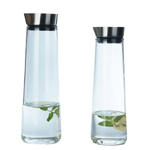 40 ans d'usine Pichet en verre borosilicaté Pichet à eau froide <span class=keywords><strong>Carafe</strong></span> en verre épais Capacité 1000/1500ml - Product Image 3