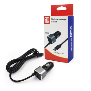 Puerto <span class=keywords><strong>USB</strong></span> <span class=keywords><strong>2</strong></span> en 1 y cargador de coche con cable tipo C para Nintendo para accesorios de juego de consola <span class=keywords><strong>Switch</strong></span> - Product Image 6