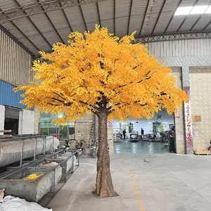 Großhandel hochwertige 5 m hohe zertifizierte UV-beständige Glasfaser Kunststoff indoor outdoor Dekorationen große gefälschte Banyan Bäume Ficus