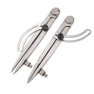 Wholesale 100/12/150 mm Line Drawing Device Spacing Compass Wing Divider Carbon Steel Spacing Gauge DIY Cattle <strong>Leather</strong> <strong>Tools</strong> - Product Image 4
