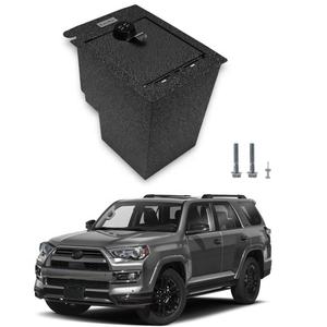 Tuojue Voiture de Sécurité Coffre-fort Matériau Métallique Intérieur Accessoires Gun Safe for Toyota 4 Coureur <span class=keywords><strong>2010</strong></span> à 2021 De Stockage Véhicule Noir - Product Image 1