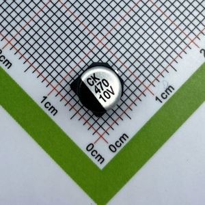Manufacturer Direct CK1A471M-CRE77 6.3*7.7 Capacitors SMD Electrolytic Capacitors 470uF 20% 10V - Product Image 1