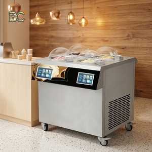 Congélateur vertical à glace en vrac de 4 x 5,5 L, équipement de fabrication de glaces, congélateur à gelato à dessus ouvert, pour magasin. - Product Image 1