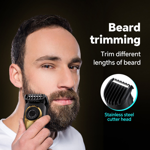 USB Có Thể Sạc Lại Máy Cạo Râu Điện Có Thể Điều Chỉnh Lược Râu Tông Đơ Với Hiển Thị Kỹ Thuật Số Lưỡi Thép Không Gỉ Cho Nhà Khách Sạn Sử Dụng - Product Image 6