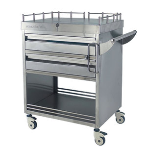 Chariot médical Mu Zixing en acier inoxydable 304 avec tiroir et roulettes pour usage hospitalier - Product Image 4