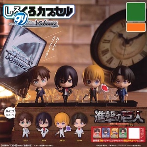 Attack on Titan vestido blanco negro Allen Levi Mikasa caja ciega figura Anime modelo juguete ornamento coleccionable - Product Image 1
