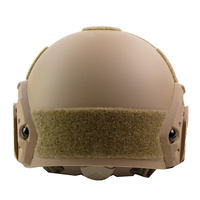 Casque FAST ABS Tactique Sandy avec Suspension Réglable et Rembourrage Amorti pour l'Entraînement en Extérieur