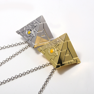 สร้อยคอและพวงกุญแจโลหะรูปปริศนา 8 ดีไซน์เกมยูกิโอ โกลเด้น มิลเลนเนียม สำหรับตกแต่ง - Product Image 6