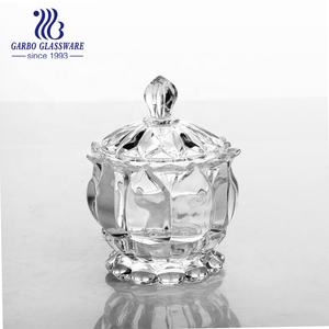 Vaso vaso Della Caramella di Stoccaggio Piatto di Cibo Piccolo Fiocco Decorativo di <span class=keywords><strong>Vetro</strong></span> di Zucchero Ciotola Con Coperchio - Product Image 4