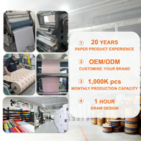 Papier de soie d'emballage personnalisé OEM pour vêtements et cosmétiques