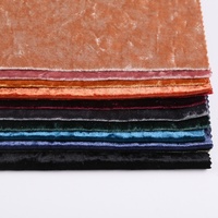 Tissu en velours glacé extensible personnalisé pour robes, rouleau de tissu brillant en velours et spandex