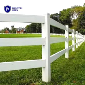 Princeton UV Resistant 3 Rail plastic vinyl PVC fence horse