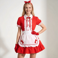 Vestido de Cosplay de Sirvienta Clásico en Blanco y Negro, Disfraz de Lolita para Fiesta de Anime, Uniforme de Camarera, Venta al Por Mayor
