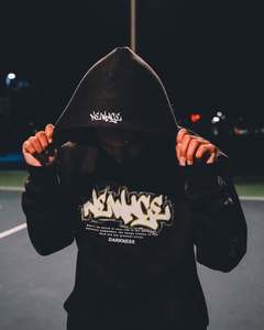 Customized Logo 3D Embroidery & Screen Printing Solid 100% Cotton Autumn Oversized Loose Fit Comfortable Street Hoodie