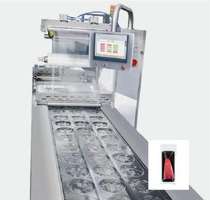 La mejor máquina automática de envasado de <span class=keywords><strong>carne</strong></span> y fruta de <span class=keywords><strong>pollo</strong></span> sellador de bandejas de alimentos cocidos para aplicación de película en la industria química - Product Image 2