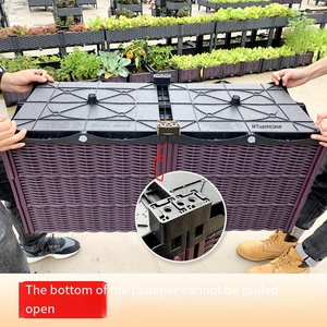 Hot Sell <b>Plastic</b> Raised Garden Bed Self Watering Elevated <b>Planter</b> Box Kit With Legs and Drainage Holes for Flowers - Product Image 4