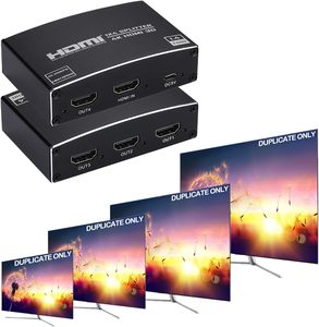 Répartiteur HDMI OEM 1 entrée 4 sorties 4K30Hz 3D 10.2Gbps EDID, réplicateur d'écran et distributeur audio pour <span class=keywords><strong>TV</strong></span>, moniteur, projecteur, PS5, <span class=keywords><strong>lecteur</strong></span> <span class=keywords><strong>DVD</strong></span> - Product Image 3