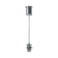 Kit de suspension OEM personnalisé pour câble en cuivre avec clip de fixation au plafond, finition nickel/chrome/noir, tailles personnalisables pour l'éclairage