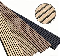 Panneaux acoustiques insonorisants modernes en placage de bois pour hôtels, écoles, maisons, salons, chambres et cuisines