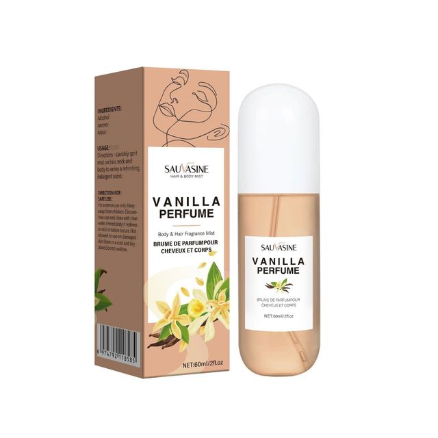 SAUVASINE Vanilla Hair & Body Fragrance Mist Wholesale Long-Lasting Fragrance Perfume Spray Scent Luxury Perfume Body Mist