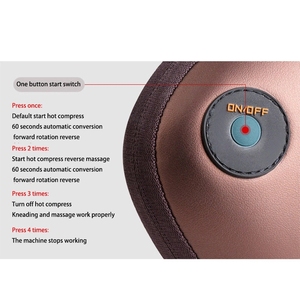 Almohada de masaje electrónica para hombros y cuello con calor Shiatsu inteligente para el hogar y el exterior, superventas, 2025 - Product Image 3