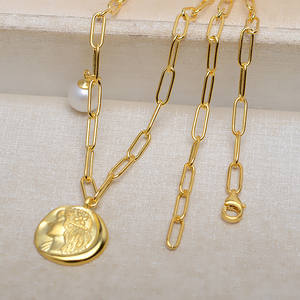 S925 Silver <b>Cross</b> Chain Set Thick 4806 Necklace with Beauty Baroque Jewelry <b>Pendant</b> for <b>Men</b> and Women - Product Image 2