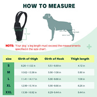 Attelle de genou pour chien Hiphoppet de haute qualité, soutien pour pattes arrière, réduit la douleur, réglable, imperméable et respirante
