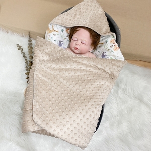 Couverture tricotée pour siège de voiture, couvre-siège 100% en coton biologique, Super doux, pour bébé, poussette de siège de voiture, offre spéciale, 1 pièce - Product Image 4